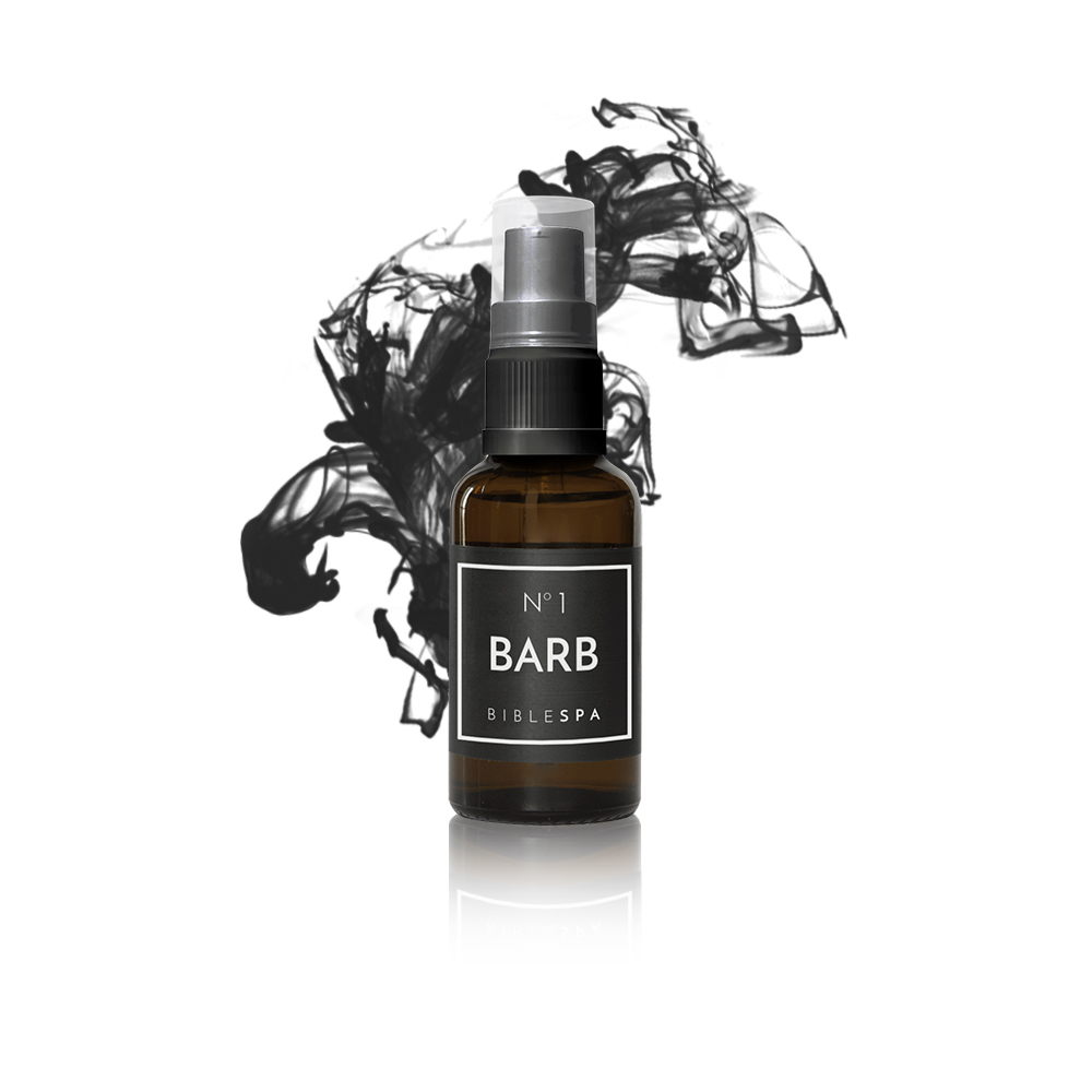 The secret of barbers: jojoba oil for dry and damaged hair. Inspired by the psalm 133. With myrrh, spikenard and sandal wood. Best of Bible SPA