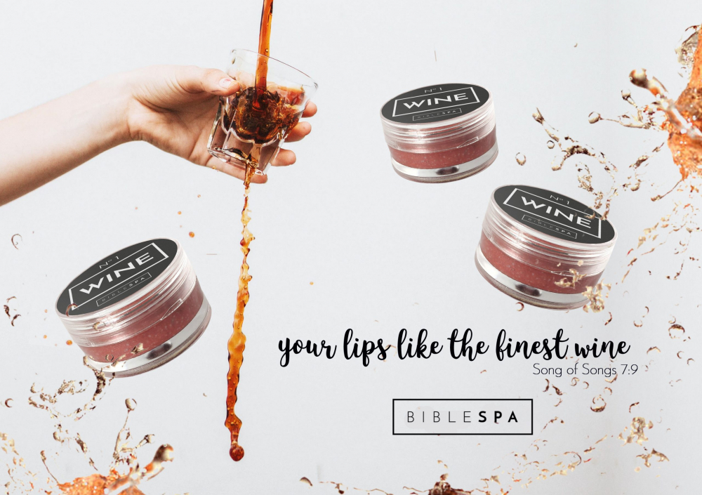 Wine flavoured lip gloss!  "Your lips are as the finest wine" and "Your love is better the wine". These verses of the Song of Songs became an inspiration to our biblical lip glosses. And of course, they smell like wine!